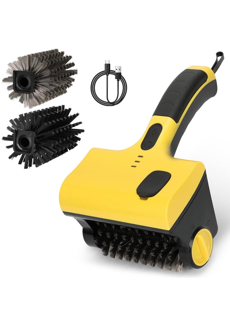 شاربدو فرشاة شواية كهربائية ، منظف شواية مع فرشين ، 360 درجة ملحقات شواء الفرشاة المنظف للبورسلين/ويبر/شواية الفحم - هدايا لمعالج الشواية/الرجال - Image 1